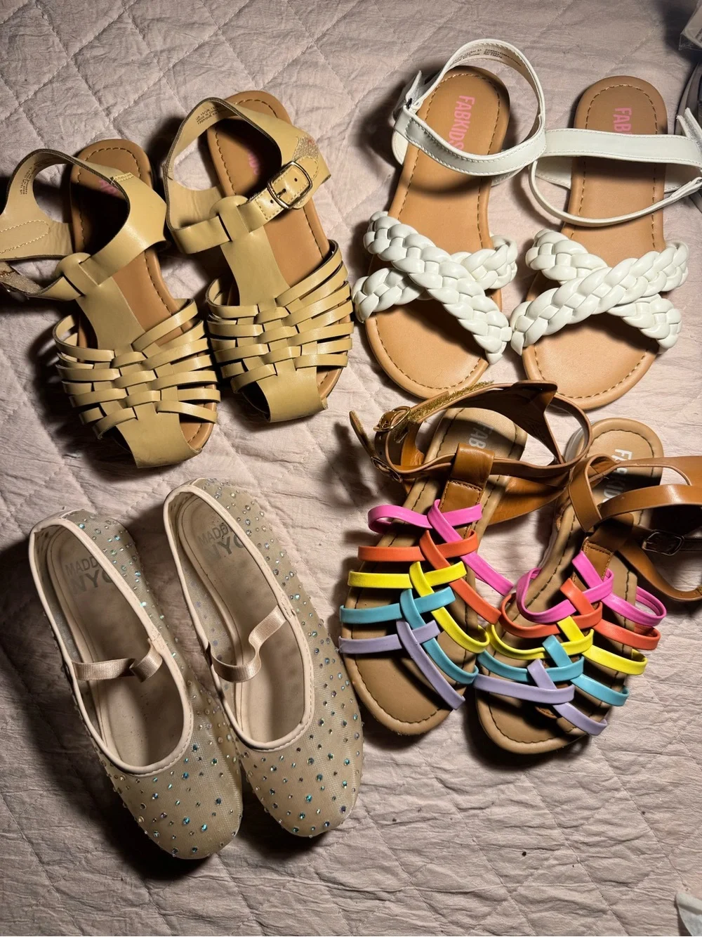 Set of 4 girls shoes size 13